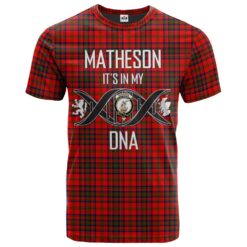 Matheson Modern Clan DNA In Me Tartan Crest T-Shirt