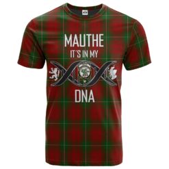 Mauthe Unidentified Clan DNA In Me Tartan Crest T-Shirt
