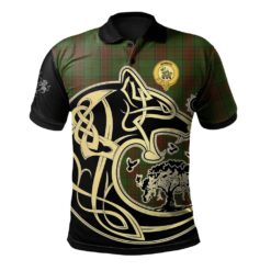 Maxwell Hunting Clan Polo Shirt Viking Wolf