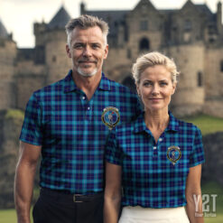 McKerrell Clan Tartan Polo with Crest - Authentic Scottish Apparel