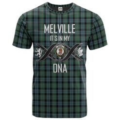 Melville 01 Clan DNA In Me Tartan Crest T-Shirt