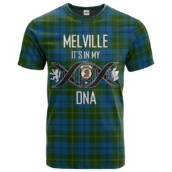 Melville 02 Clan DNA In Me Tartan Crest T-Shirt
