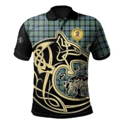 Melville Clan Polo Shirt Viking Wolf