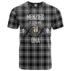 Menzies 03 Clan DNA In Me Tartan Crest T-Shirt