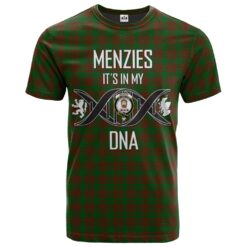Menzies Clan DNA In Me Tartan Crest T-Shirt
