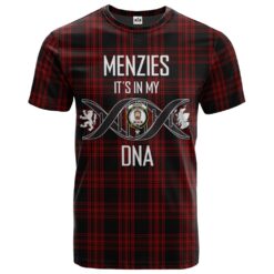 Menzies Hunting Clan DNA In Me Tartan Crest T-Shirt