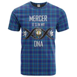 Mercer Modern Clan DNA In Me Tartan Crest T-Shirt