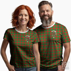 Middleton Scottish Tartan T-shirt with Crest – Authentic Clan Apparel