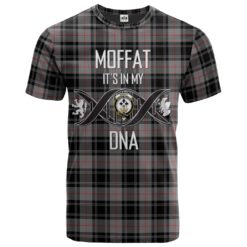 Moffat Modern Clan DNA In Me Tartan Crest T-Shirt