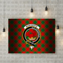 Moncreiffe (or Moncreiff) Crest Canvas New