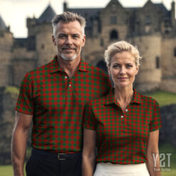 Moncreiffe (or Moncreiff) Scottish Clan Tartan Polo Shirt - Authentic Heritage Apparel