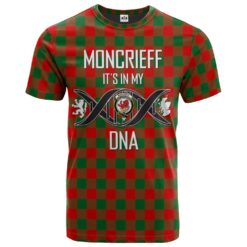 Moncrieff Clan DNA In Me Tartan Crest T-Shirt