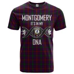 Montgomery of Eglinton Clan DNA In Me Tartan Crest T-Shirt