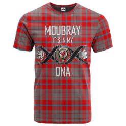 Moubray Clan DNA In Me Tartan Crest T-Shirt
