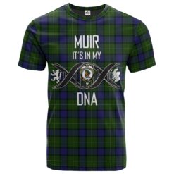 Muir - Moore Clan DNA In Me Tartan Crest T-Shirt
