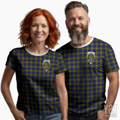 Muir Scottish Tartan T-shirt with Crest – Authentic Clan Apparel