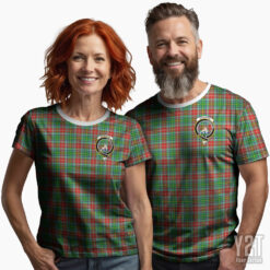 Muirhead Scottish Tartan T-shirt with Crest – Authentic Clan Apparel