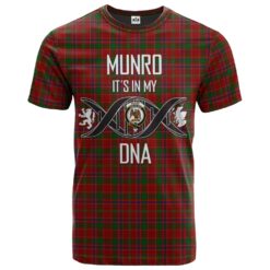 Munro 01 Clan DNA In Me Tartan Crest T-Shirt