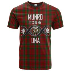 Munro 02 Clan DNA In Me Tartan Crest T-Shirt