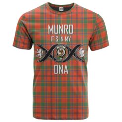 Munro Ancient Clan DNA In Me Tartan Crest T-Shirt
