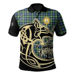 Murray of Atholl Ancient Clan Polo Shirt Viking Wolf