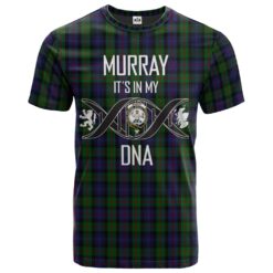 Murray of Atholl Clan DNA In Me Tartan Crest T-Shirt