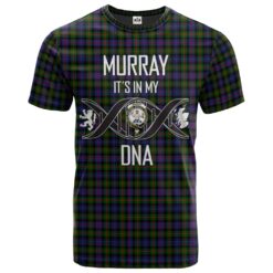 Murray of Atholl Modern Clan DNA In Me Tartan Crest T-Shirt