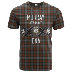 Murray of Atholl Weathered Clan DNA In Me Tartan Crest T-Shirt