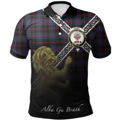 Nairn Polo Shirts Tartan Crest Celtic Scotland Lion
