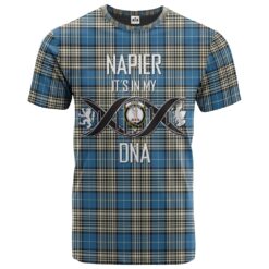 Napier Ancient Clan DNA In Me Tartan Crest T-Shirt
