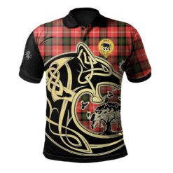 Nesbitt Modern Clan Polo Shirt Viking Wolf