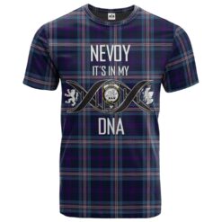 Nevoy Clan DNA In Me Tartan Crest T-Shirt
