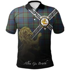 Nicolson Hunting Ancient Polo Shirts Tartan Crest Celtic Scotland Lion