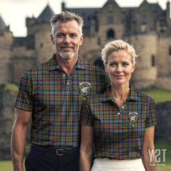 Norvel Clan Tartan Polo with Crest - Authentic Scottish Apparel