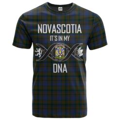NovaScotia District 02 Clan DNA In Me Tartan Crest T-Shirt