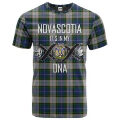 NovaScotia District Dress Clan DNA In Me Tartan Crest T-Shirt