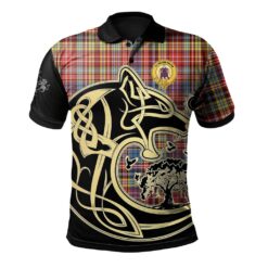 Ogilvie of Airlie Ancient Clan Polo Shirt Viking Wolf