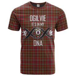Ogilvie (Ogilvy) 03 Clan DNA In Me Tartan Crest T-Shirt