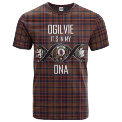 Ogilvie (Ogilvy) 05 Clan DNA In Me Tartan Crest T-Shirt
