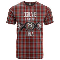 Ogilvie (Ogilvy) 08 Clan DNA In Me Tartan Crest T-Shirt