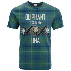 Oliphant Ancient Clan DNA In Me Tartan Crest T-Shirt