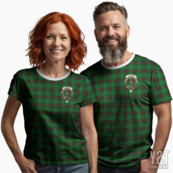 Orrock Scottish Tartan T-shirt with Crest – Authentic Clan Apparel