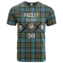 Paisley Clan DNA In Me Tartan Crest T-Shirt