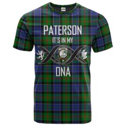 Paterson Clan DNA In Me Tartan Crest T-Shirt