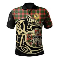 Pollock Modern Clan Polo Shirt Viking Wolf