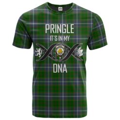 Pringle Clan DNA In Me Tartan Crest T-Shirt