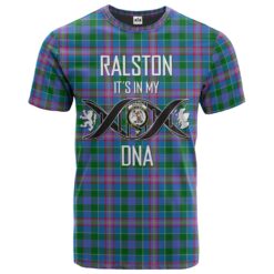Ralston 01 Clan DNA In Me Tartan Crest T-Shirt