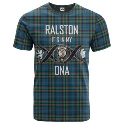 Ralston Clan DNA In Me Tartan Crest T-Shirt