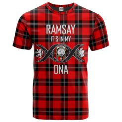 Ramsay Modern Clan DNA In Me Tartan Crest T-Shirt