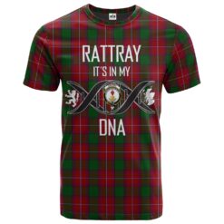 Rattray Clan DNA In Me Tartan Crest T-Shirt